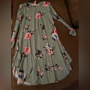 Floral tshirt dress